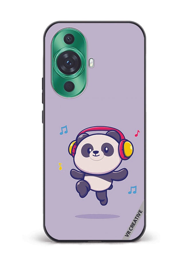 VR CREATIVE Protective Case Cover For Huawei nova 11 Panda With Headphone Design Multicolour - Image 1