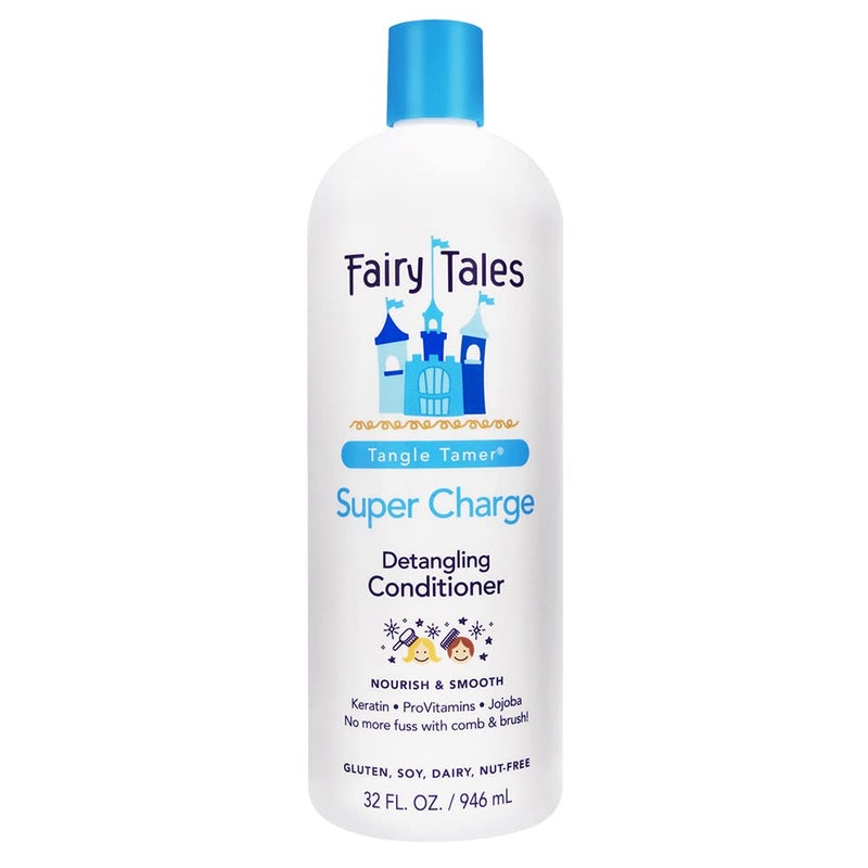 Fairy Tales Tangle Tamer Super Charge  Detangling Conditioner for Kids  Paraben Free Sulfate Free Gluten Free Nut Free 32 oz