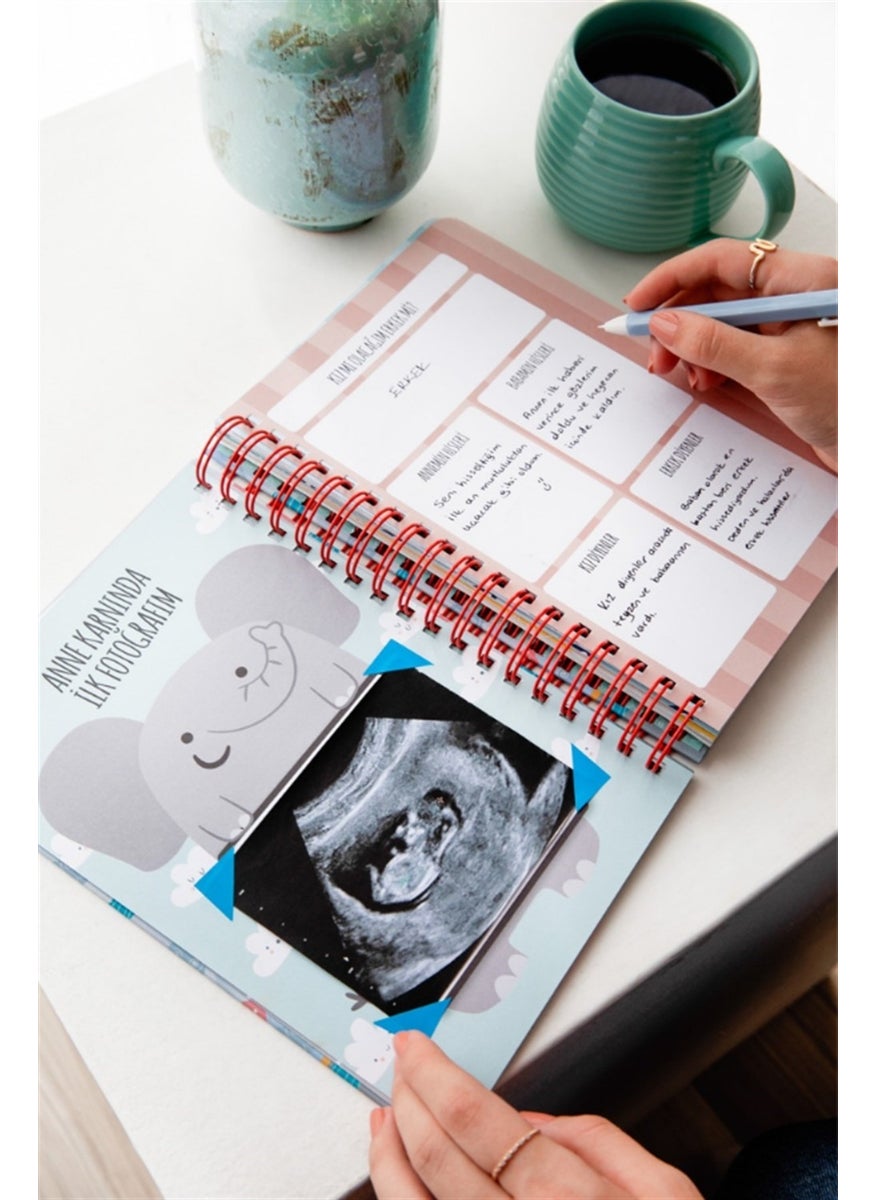 Baby Memory Book and Maternity Album Blue