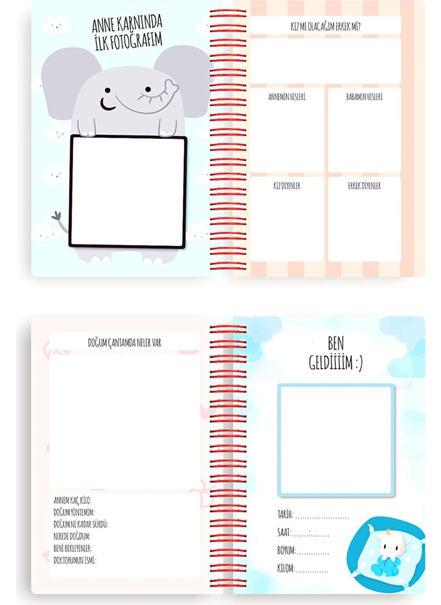 Baby Memory Book and Maternity Album Blue