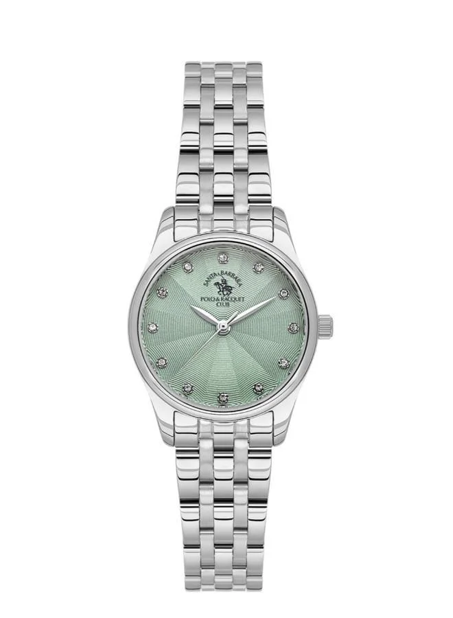 SANTA BARBARA POLO & RACQUET CLUB Santa Barbara Polo & Racquet Club - Unique Women's Watch | Stainless Steel Band with Steel Case | Analog | Round Dial | Mineral Glass | Japanese Quartz | Water Resistance 50 Meters