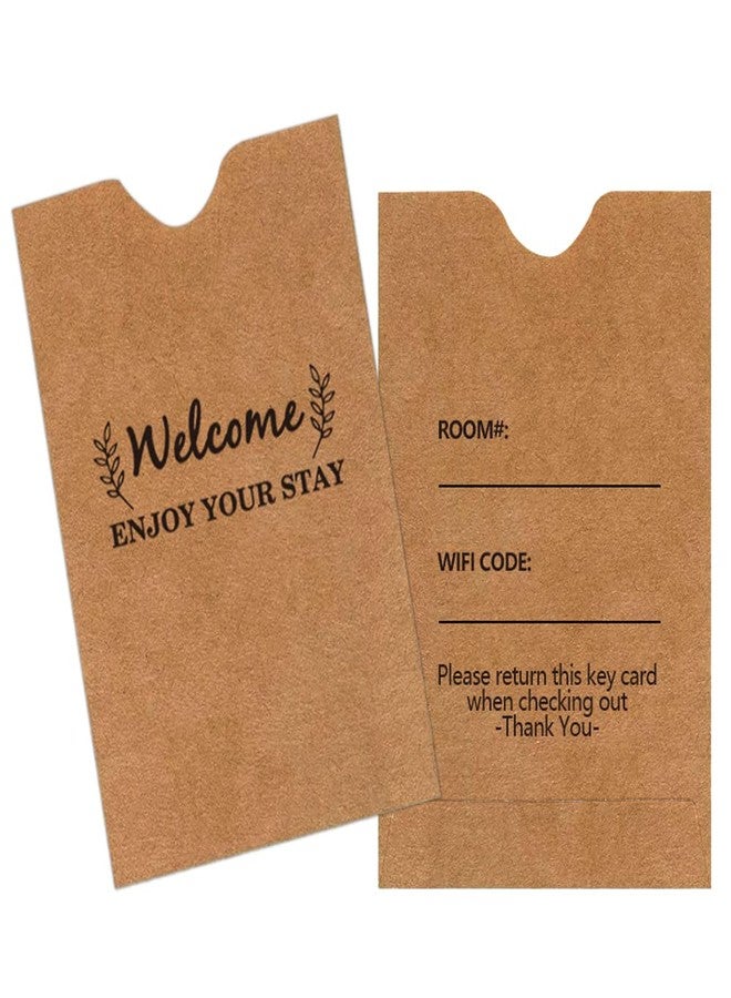 Besttile Key Card Envelopes,Welcome,Enjoy Your Stay Guest Room Key Sleeve Hotel Guest Room Access Hotel Key Card Protector,200 Pcs - Image 1