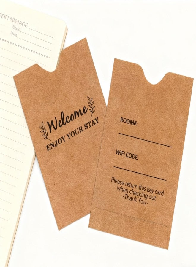 Besttile Key Card Envelopes,Welcome,Enjoy Your Stay Guest Room Key Sleeve Hotel Guest Room Access Hotel Key Card Protector,200 Pcs - Image 3