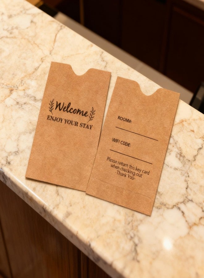 Besttile Key Card Envelopes,Welcome,Enjoy Your Stay Guest Room Key Sleeve Hotel Guest Room Access Hotel Key Card Protector,200 Pcs - Image 4