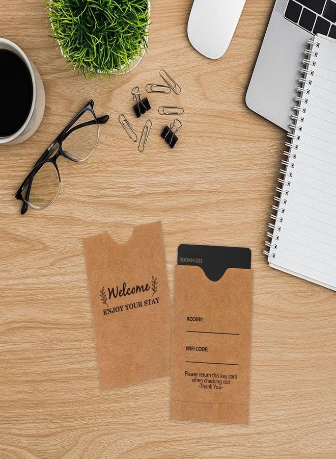 Besttile Key Card Envelopes,Welcome,Enjoy Your Stay Guest Room Key Sleeve Hotel Guest Room Access Hotel Key Card Protector,200 Pcs - Image 2