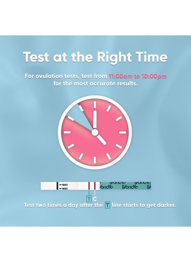 Wondfo - Ovulation Test Strips - Women Fertility Tracking and Pregnancy Planning with Cycle-Detecting LH Surge - Highly Sensitive and Fast Result at Home Kit (50 Count) - Image 1