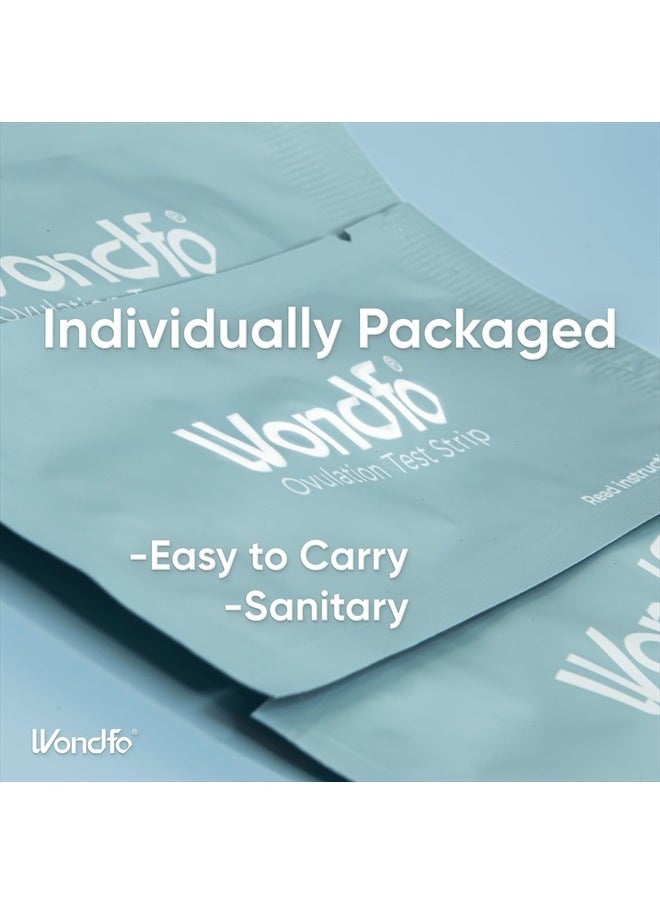 Wondfo - Ovulation Test Strips - Women Fertility Tracking and Pregnancy Planning with Cycle-Detecting LH Surge - Highly Sensitive and Fast Result at Home Kit (50 Count) - Image 1