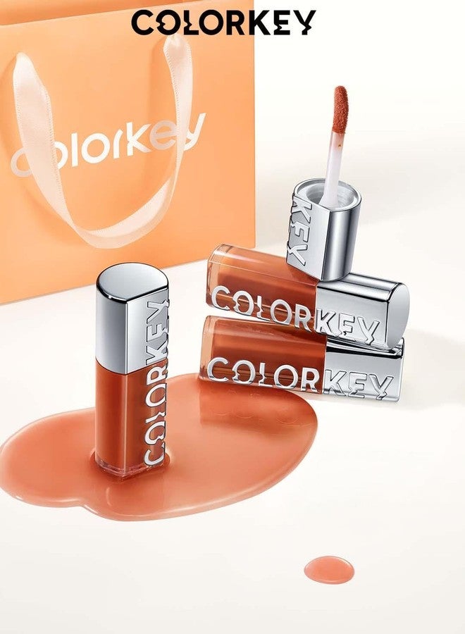 COLORKEY 3D Plump Oil Lip Gloss, High-shine Finish, Lip Tint, Moisturizing, Non-Sticky, Clear and Natural, Glassy Shine (G04 Moonstone(Contains Glitters), 3ml) - Image 5