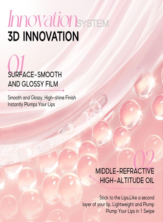 COLORKEY 3D Plump Oil Lip Gloss, High-shine Finish, Lip Tint, Moisturizing, Non-Sticky, Clear and Natural, Glassy Shine (G04 Moonstone(Contains Glitters), 3ml) - Image 3