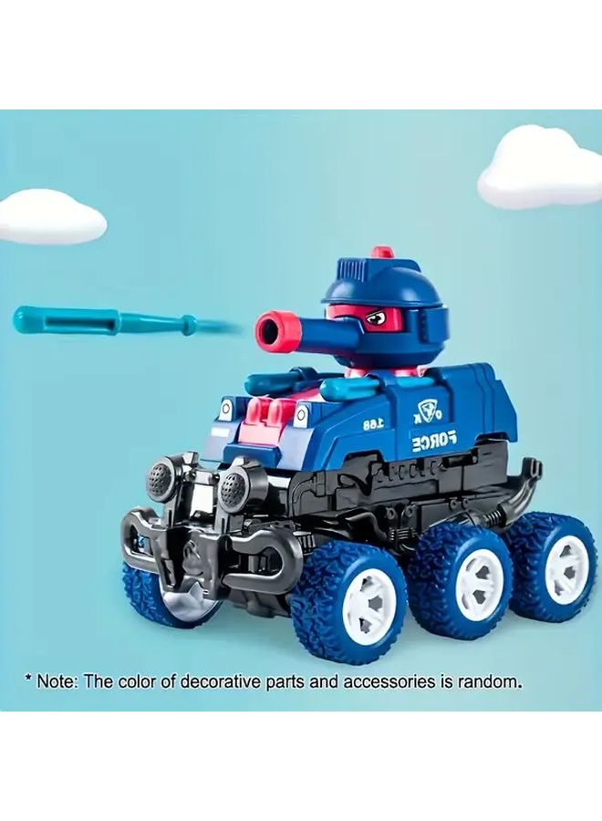 Red Transforming Toy Truck Automatic Power Drives Off Road Adventure Vehicle - Image 2