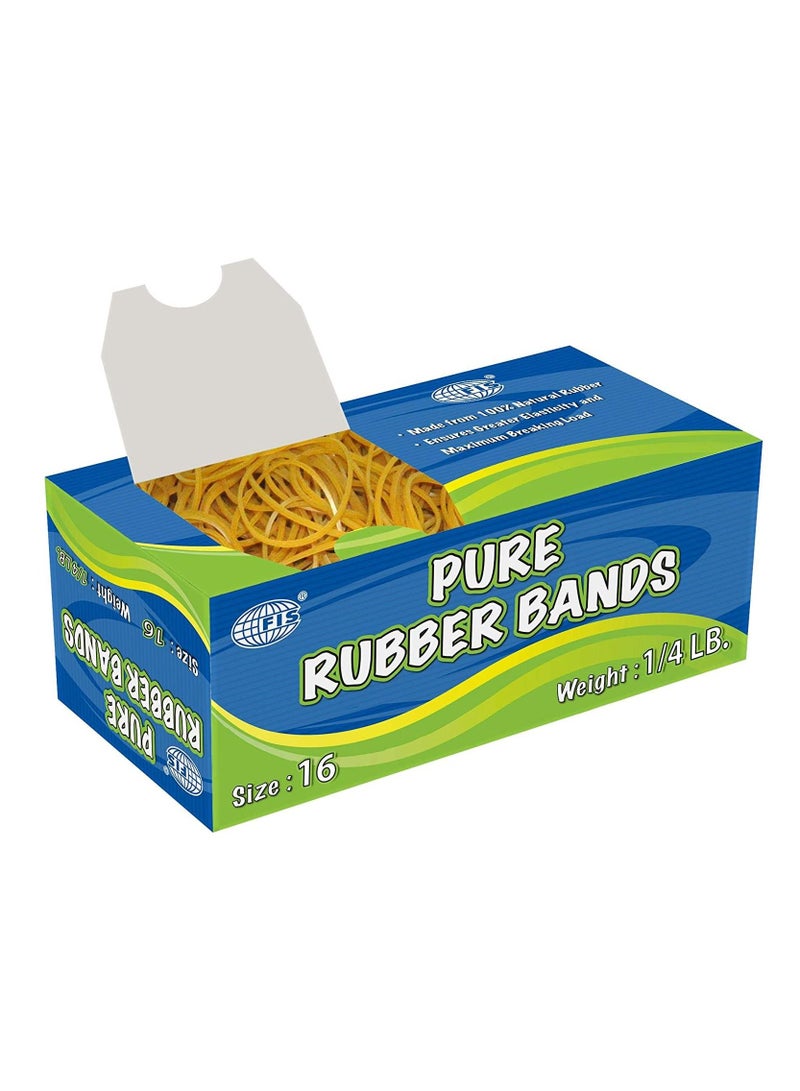 FIS Pure Rubber Bands 16 Size, 1/4 LB - FSRB16 - Image 1