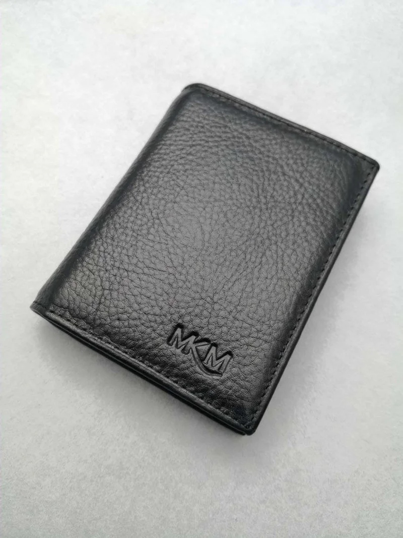Mkm Black Men's Leather Wallet