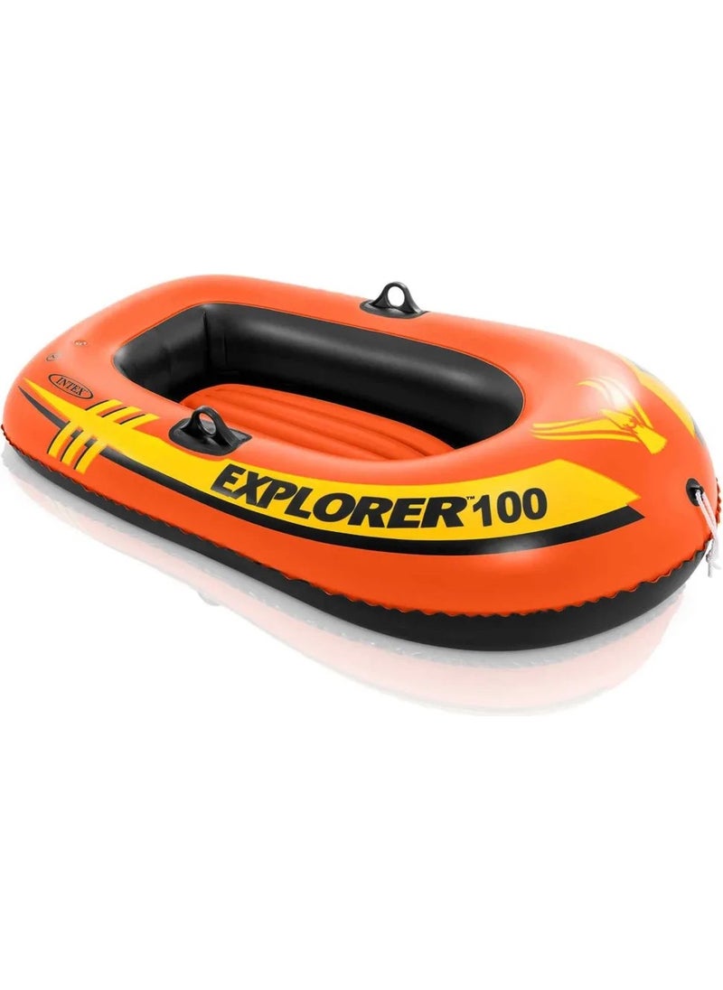 INTEX Inflatable Riding Boat - Riding Boat Inflatable - Sea Boat - Pool Boat - Children's Boat Explorer 100 - 147X84X36 Cm.  - Image 5