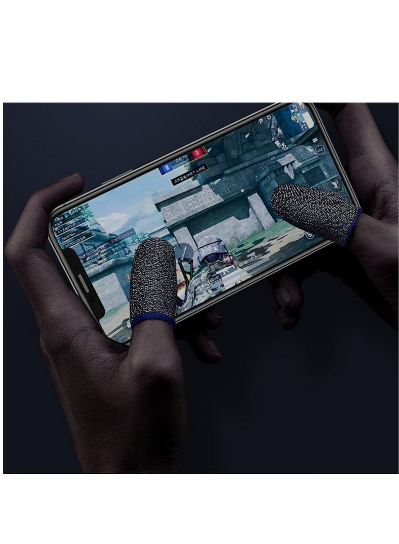 Mobile Game Finger Gloves Black/Blue - Image 2
