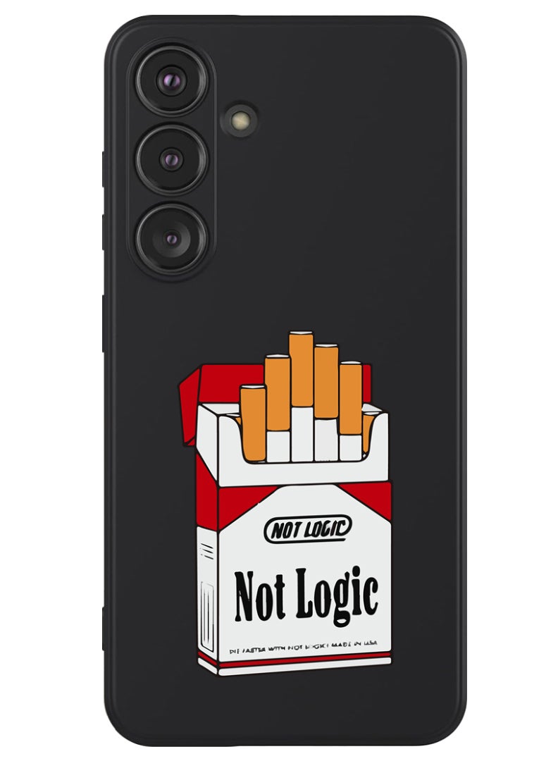 Theodor Protective Slim Fit Case Liquid Silicone Cover with Full Body Protection Anti-Scratch Shockproof Case For Samsung Galaxy S24 Plus (Black) - Not Logic - Image 1