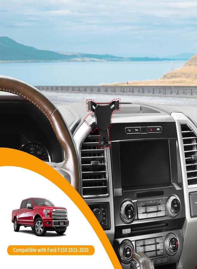 Hoolcar Phone Holder Air Vent Cell Phone Holder Cradles Mount Compatible with Ford F150 2015-2020, Interior Accessories - Image 3