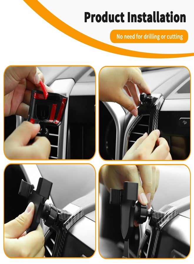 Hoolcar Phone Holder Air Vent Cell Phone Holder Cradles Mount Compatible with Ford F150 2015-2020, Interior Accessories - Image 5