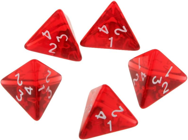 klarako 25 Pieces Polyhedral Dice Set for D&D Dice Acrylic RPG Role Playing Game Dices - Image 3