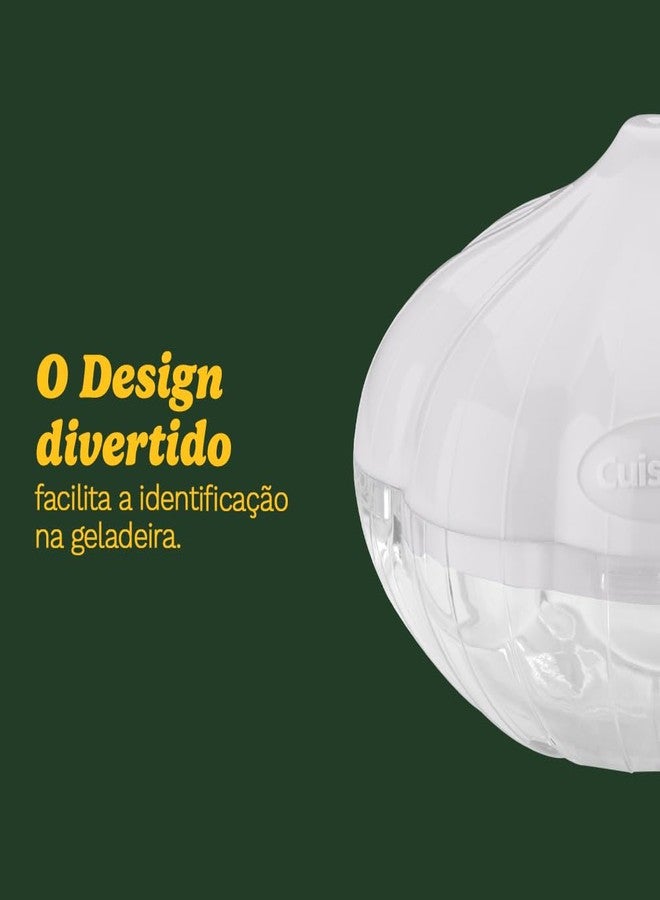كويزينارت حافظة الثوم من كويزينارت فريش إيدج، لون أبيض، CTG-00-FEG - Image 3