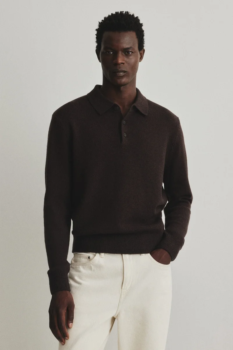 H&M Regular Fit Wool polo shirt