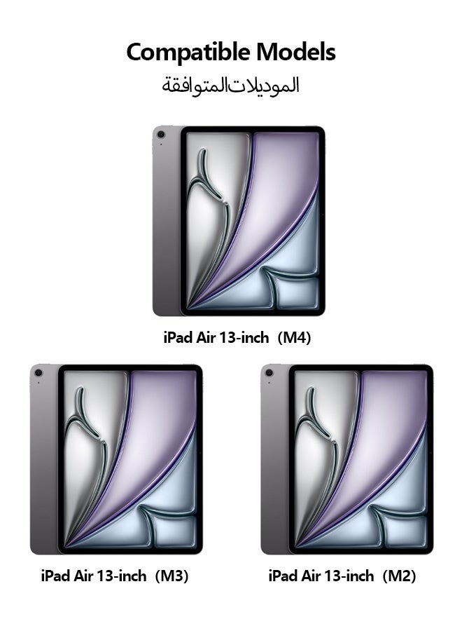 نُوِيق واقي شاشة مغناطيسي بملمس الورق لجهاز iPad Air M4/M3/M2 مقاس 13 بوصة (2026/2025/2024)، للكتابة والرسم كما لو كنت تكتب على الورق، قابل للإزالة وإعادة الاستخدام، متوافق مع واقي الشاشة المقوى، مضاد للانعكاس - Image 2