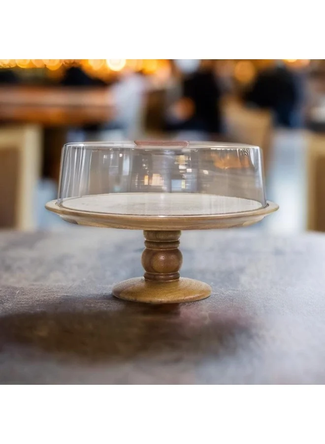 BILLI Billi Cake Dome With Stand, Brown, Aca-913-1N