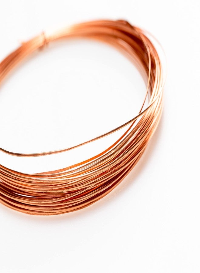 Craft Wire 22 Gauge, 99.9% Pure Copper Wire (Half Round) Half Hard CDA #110 Made in USA - 10FT by CRAFT WIRE - Image 2