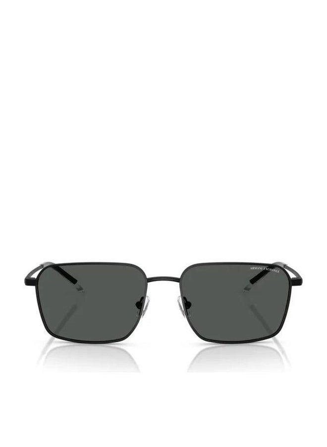 Armani Exchange Man RECTANGLE  SUNGLASSES- AX 2053S - lense size:57mm - MATTE BLACK - Image 4