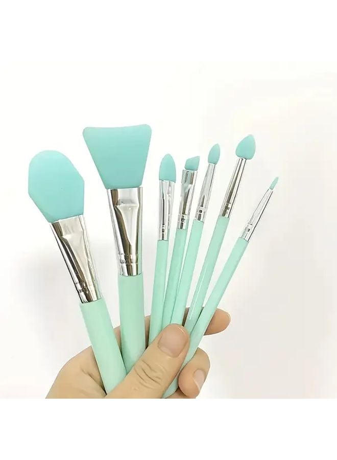Purple 7pcs Silicone Applicator Set For Epoxy Resin Art And Cream Cosmetics - Image 5