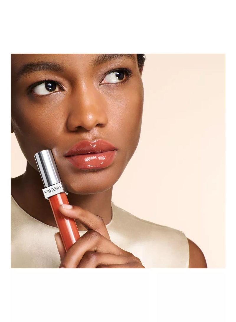 Prada Reflection Glossy Lip Balm B210 Brown Script 8ml | Hydrating Lip Balm - Image 4