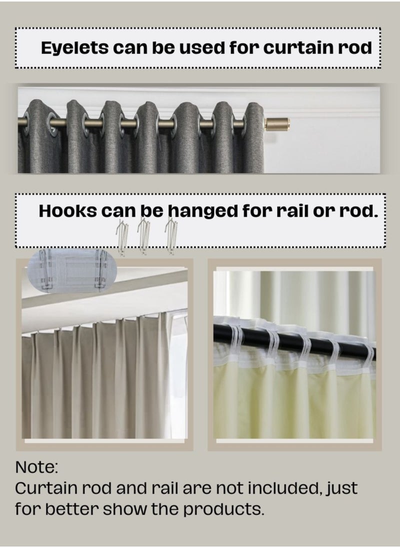Golden Homee - Blackout Curtain 1 piece Dark Grey - Image 1