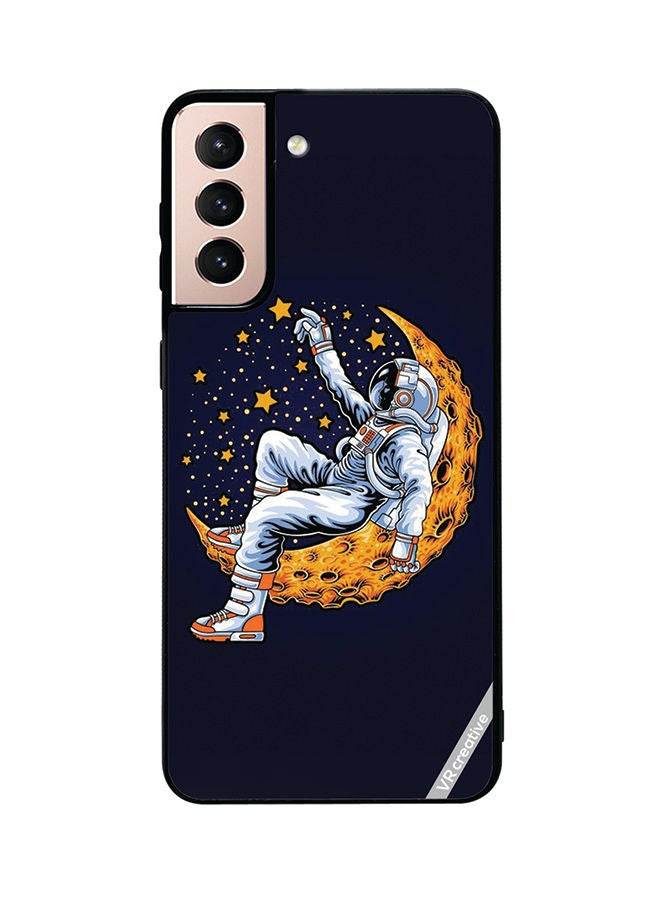 VR CREATIVE Protective Case Cover For Samsung Galaxy S21 5G Astranaut Design Multicolour - Image 1