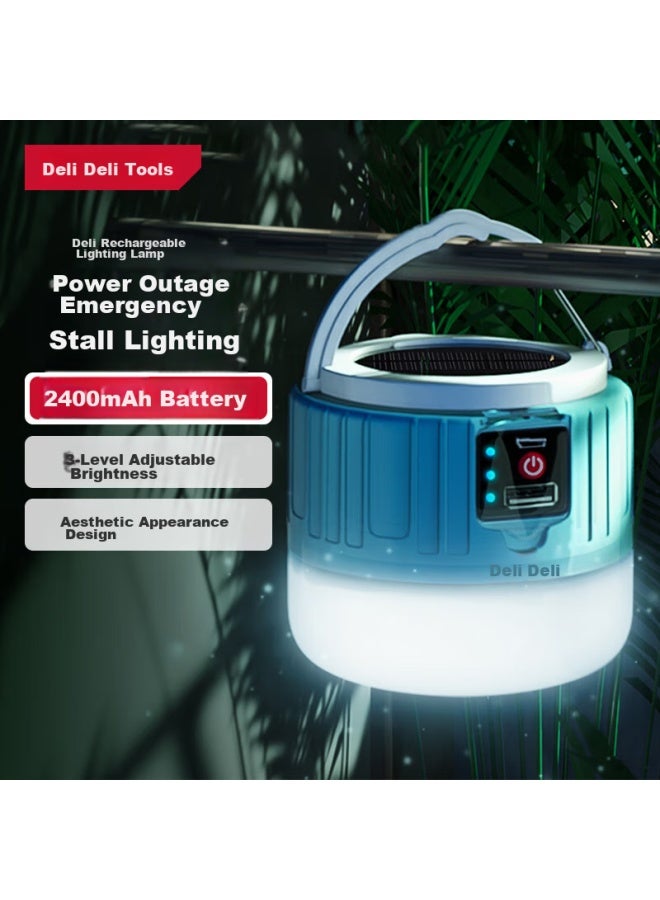Deli Deli Emergency Light For Home Power Outage, Street Vendor Light, Rechargeable Bulb, Camping Tent Light, Night Market Stall Light Dl551903  - Image 1