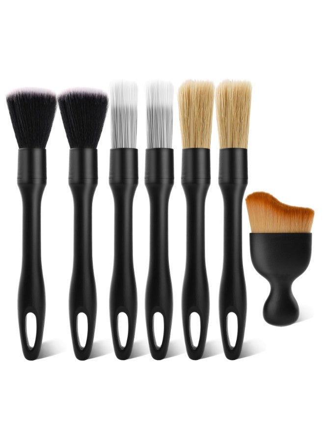 أوشيما 7PCS مجموعة فرشاة تفصيل السيارة ، مجموعة فرشاة تفصيل السيارة الناعمة للغاية ، مجموعة فرشاة تفصيل السيارات للسطوح الأنيقة للسيارات الفرشاة التفصيلية الداخلية لوحة التحكم الهوائية - Image 1