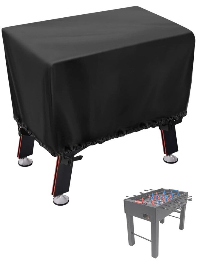 Andacar Foosball Table Cover - Waterproof football table Soccer Table Cover Outdoor Indoor Foosballs Table Covers - 57"L×45"W×30"H, Black - Image 1