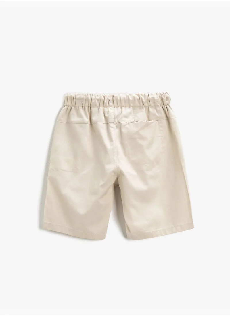 KOTON Basic Shorts Drawstring Cotton