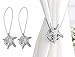 Noviko Silver Curtain Tiebacks Starfish Magnetic Curtain Holdbacks(1 Pair) - Image 2