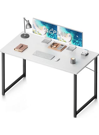 Modern Simple Style 100cm Computer Desk for Home Office and Study, White Laptop Table with Storage Bag (100 x 48 cm) - pzsku/Z19016903A86575601836Z/45/_/1726936266/f83dff7a-c14c-4d68-9b2c-84b3870199b8