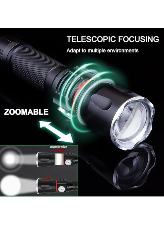 LED Rechargeable Flashlight, Portable Ultra Brightest LED Flash Lights, Magnetic Flashlight with 360°COB Light, Zoomable, Waterproof, 4 Modes Lights for Camping Emergencies Walking Hiking(1pack) - pzsku/Z19016AE86A6DAD34FD85Z/45/_/1718994616/a65b8317-6be3-4989-b12d-125d56bff374