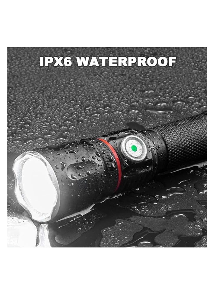 LED Rechargeable Flashlight, Portable Ultra Brightest LED Flash Lights, Magnetic Flashlight with 360°COB Light, Zoomable, Waterproof, 4 Modes Lights for Camping Emergencies Walking Hiking(1pack) - pzsku/Z19016AE86A6DAD34FD85Z/45/_/1718994759/b1c9ac8e-0153-4b66-b525-2c5964e7236f