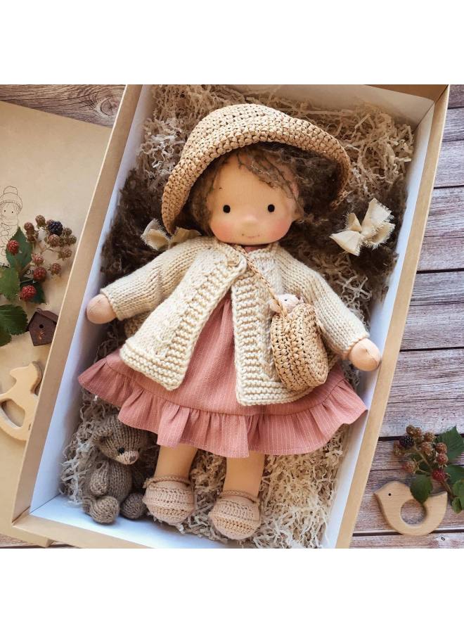 Cotton Ward Doll Artist Handmade Mini Dress Up Doll DIY Ward Ward Doll-Color:41-Height:Single Doll