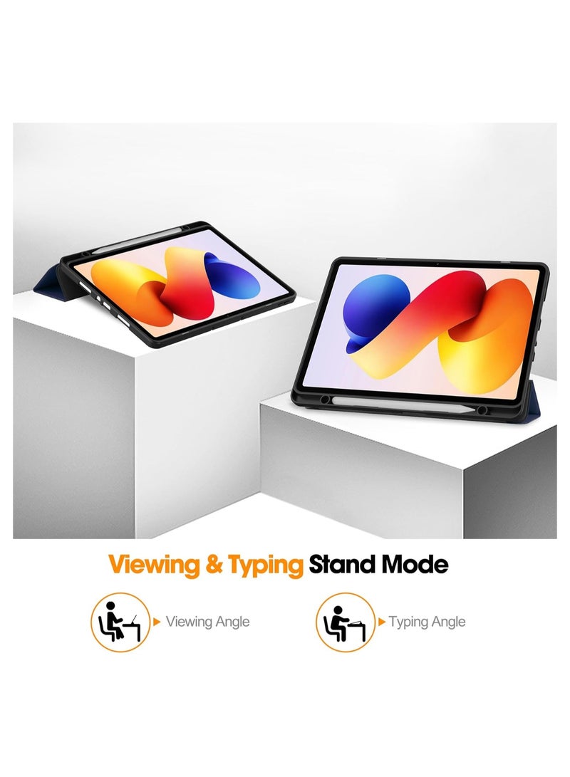 Protective Case Compatible with Xiaomi Redmi Pad 2 Pro 12.1-inch 2025 Tablet, Tri-fold PU Leather Cover with Auto Wake/Sleep Function - Image 4