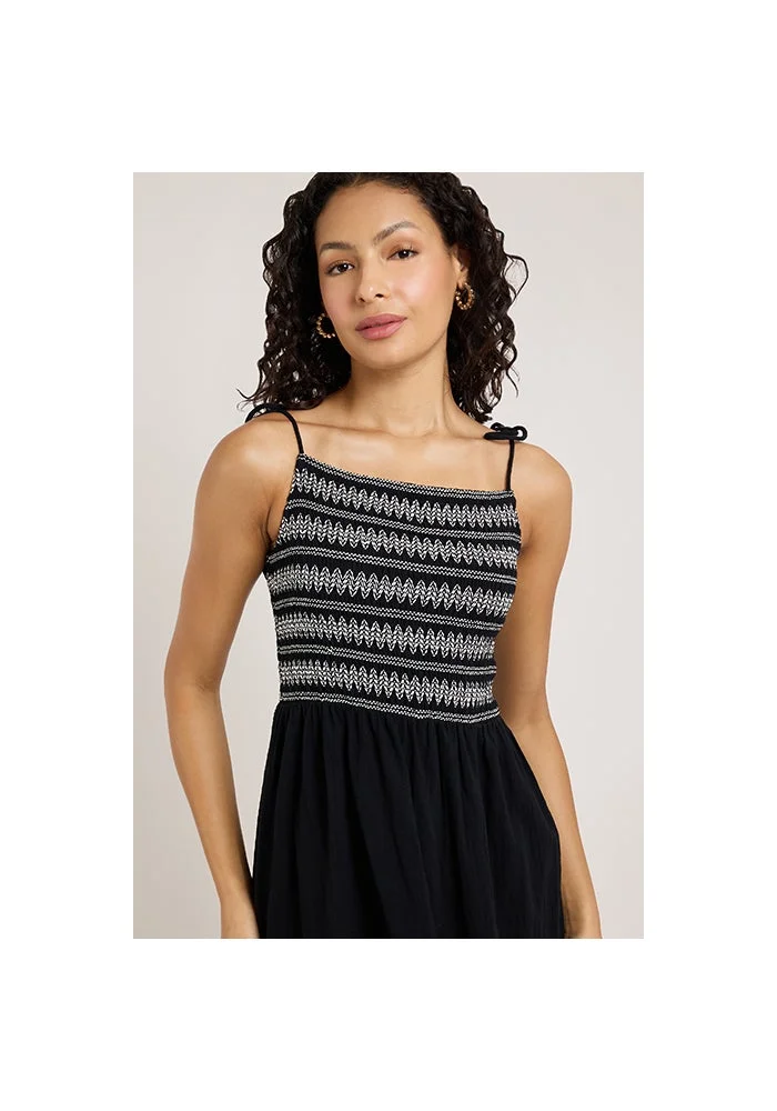 أر أند بي Embroidered Strappy Dress