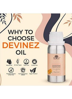 Devinez Sea Buckthorn Coldpressed Oil 500Ml 100% Pure Natural & Undiluted Calms Irritated Skin Repairs Damaged Skin Moisturizes Dry Skin Soothes Sunburn Powerful Antiaging Properties  - Image 3