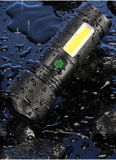 BEILINGDUN Flashlight for Camping | 9 Modes High Lumens Waterproof and Shockproof Torch Light | 1500 Meters Zoomable 30W LED Camping Accessory | 5000mAh Rechargeable Battery for Up to 10-Hour Usage | Magnetic Base with COB Side Light for Multiple Use Cases  - Image 3