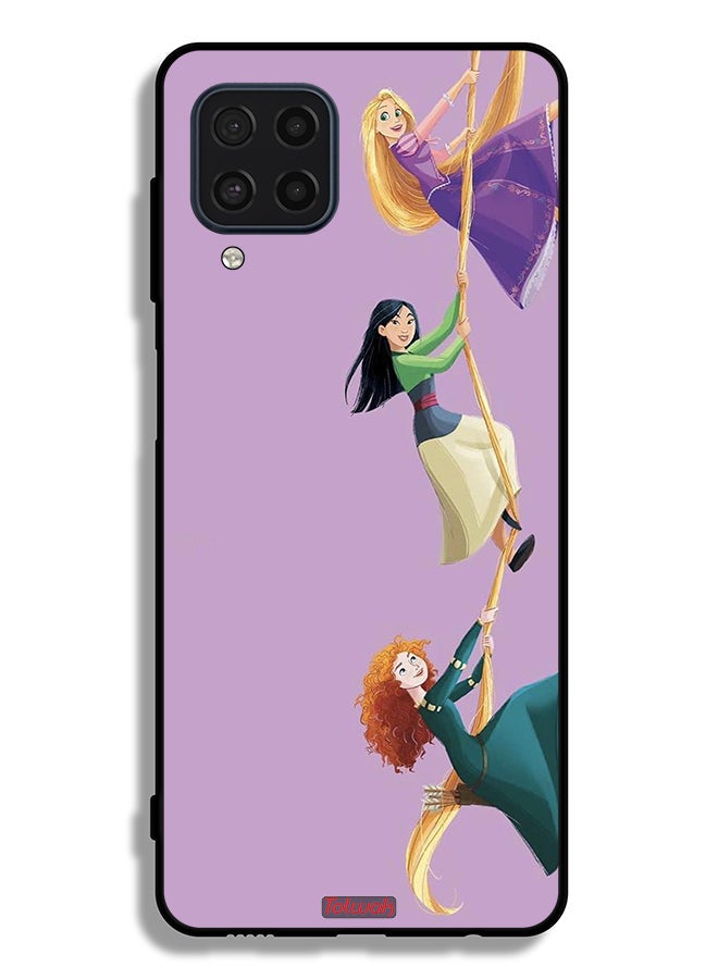 Tolwak Samsung Galaxy M32 4G Protective Case Cover Girls Climbing Art - Image 2