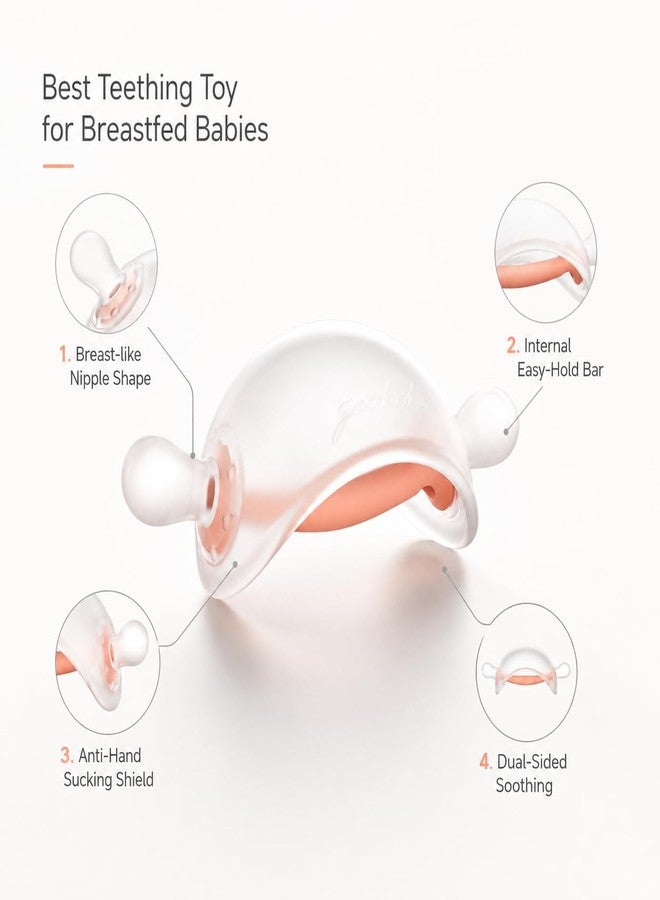 Garkoko Baby Teething Toys for 3-6 Months, No-Drop Silicone Teether for Breastfed Babies, Easy-Grip Infant Chew Toy for Teething Relief, BPA-Free Newborn Essentials - Image 5