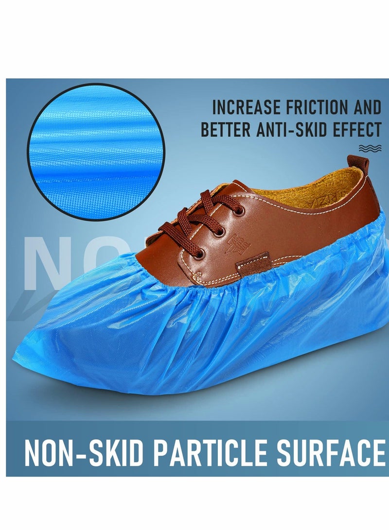 100 Pairs Shoe Covers Disposable Non Slip, Premium Waterproof and Recyclable Shoe Booties Covers for Indoors, 15.7'' Hygienic Shoe  - Image 4