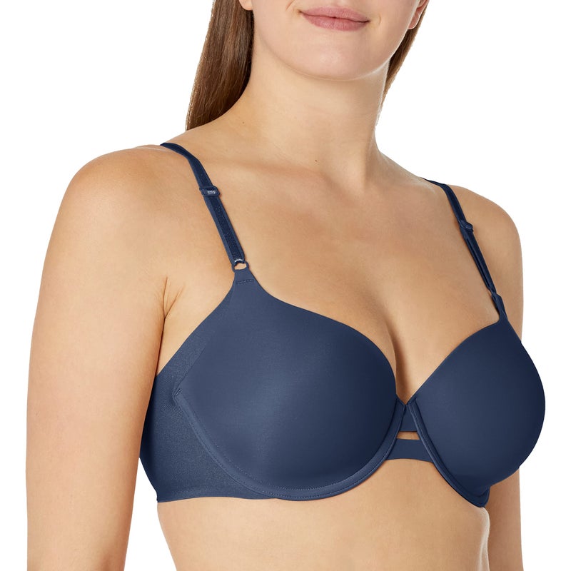 Warner's Women's Plus-Size Simply Perfect Underarm Smoothing Underwire Bra Bra, Button Blue, 36DD - Image 1