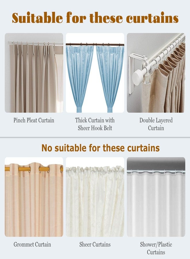 TNsughang 30 Pack Metal Curtain Rings for Drapes and 30 Pack Metal Curtain Hooks Curtain Rings with Hooks Ring Hooks for Curtains Drapery Rings with Hooks for Window Door Shower (Bronze, 1.18inch) - Image 4